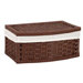 Paper Rope Curved Basket with Lid