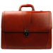 Old Leather Double Gusset Briefcase