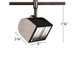 Flexrail1 Line Voltage Track Head with Black Louver