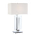 One Light 31" Table Lamp in Polished Nickel