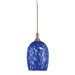 Droplets Pendant with Blue Cased Glass
