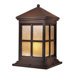 Berkeley  Outdoor Column Mount Lantern in Rust - Energy Star