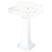 Series 1930 Bathroom Sink and Pedestal Complete Set in White