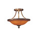 Vintage 6 Light Semi Flush Mount