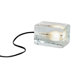 Mini Block Lamp in Clear Glass by Harri Koskinen