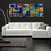 Abstract by Ash Carl Metal Wall Art in Multi Swirl - 23.5" x 60"