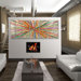 Abstract by Ash Carl Metal Wall Art in Bright Multi - 23.5" x 60"