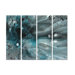 Turquoise Ecstasy IV Metal Wall Sculpture