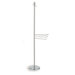 Elite Free Standing Classic Style Robe and Towel Stand in Chrome