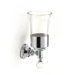 Smart Light Wall Mounted Glass Toothbrush Holder with Crystal
