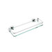Urania Wall Mounted Glass Shelf in Chrome