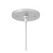 4.25" Round Flush 12V Fusion Jack Canopy For Single Pendant Mounting