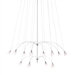 TwiLight Glass Teardrop 12 Light Chandelier