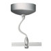LED Illuminated 75W Monorail Surface Magnetic Transformer in Satin Nickel