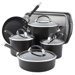 Symmetry Hard Anodized Non-Stick 9-Piece Cookware with 2-Piece Bakeware Set