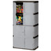 72" Mica & Charcoal Full Double Door Cabinet FG708300MICHR 