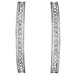Hoop Silver Edge Earrings