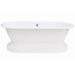 Cast Iron Clawfoot Tub with Less Faucet Holes