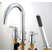 Ulm Double Handle Roman Diverter Tub Faucet Valve with Hand Shower