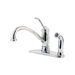 Brookwood One Handle Centerset Kitchen Faucet with Matching Side Spray
