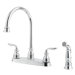 Avalon Double Handle Kitchen Faucet with Sidespray