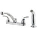 Delton Double Handle Kitchen Faucet with Sidespray
