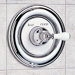 Hampton Valve Trim With Porcelain Cross Handle