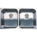 Spex Plus Equal Double Bowl Undermount Kitchen Sink