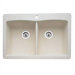 Diamond Equal Double Bowl Drop-In Kitchen Sink