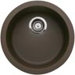 Rondo Single Bowl Kitchen Sink in Cafe Brown