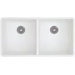 Precis Double Bowl Undermount Kitchen Sink in White