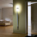 Lancia Wall Lamp in Satin Nickel