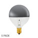 Half Chrome 25W Globe Shape Incandescent Bulb