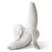 Banana Bud Vase in White