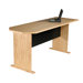 Modular Real Oak Wood Veneer 29.5 H x 72" W Panel Desk Return