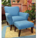 Cotton Chair and Ottoman