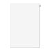80000 Series Legal Exhibit Index Dividers, 1/26 Cut Tab, "A", White, 25/Pack