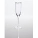 Platinum Wave Champagne Flute Glass
