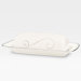 Platinum Wave Butter Dish