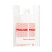 Plastic Thank You T-Sack in White
