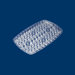 Crystal Cut Plastic Serving Tray in Clear