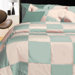 Egyptian Cotton 600 Thread Count 3-piece Queen Patchwork Duvet Cover Set