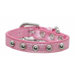 Silver Stud Dog Collar in Pink