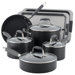 Advanced Hard Anodized Nonstick 9-Piece Cookware with 2-Piece Bakeware Set