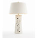 Myla Ivory Porcelain Lamp with Cream Cotton Shade