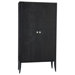 Elle Croc Embossed Leather / Wood Cabinet