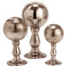 Antique Mercury Glass Ball Finials (Set of 3)