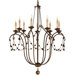 Devon 9 Light Iron Chandelier