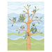 Owl Mural in Blue