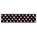 Whimisical Wall Candy Dots Border in Black and Pink